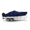 Eevelle Boat Cover V HULL FISHING Center Console, High Bow Rails, Outboard 19ft 6in L 96in W Navy SFVCCR1996B-NVY - alternate 1